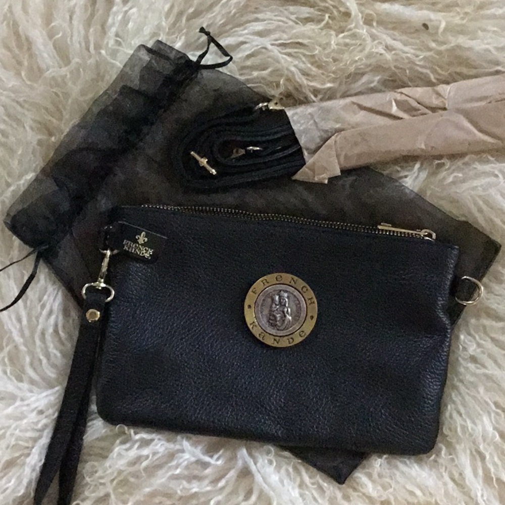 French Kande Leather Crossbody Bag